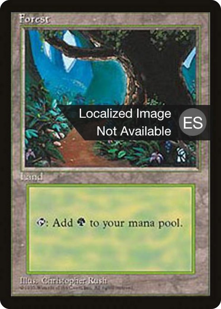 Forest (B) (4BB-377) - Fourth Edition Foreign Black Border