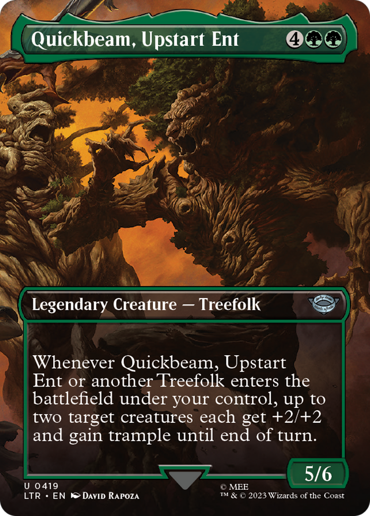 Quickbeam, Upstart Ent (Borderless) (LTR-419) - The Lord of the Rings: Tales of Middle-earth (Borderless)