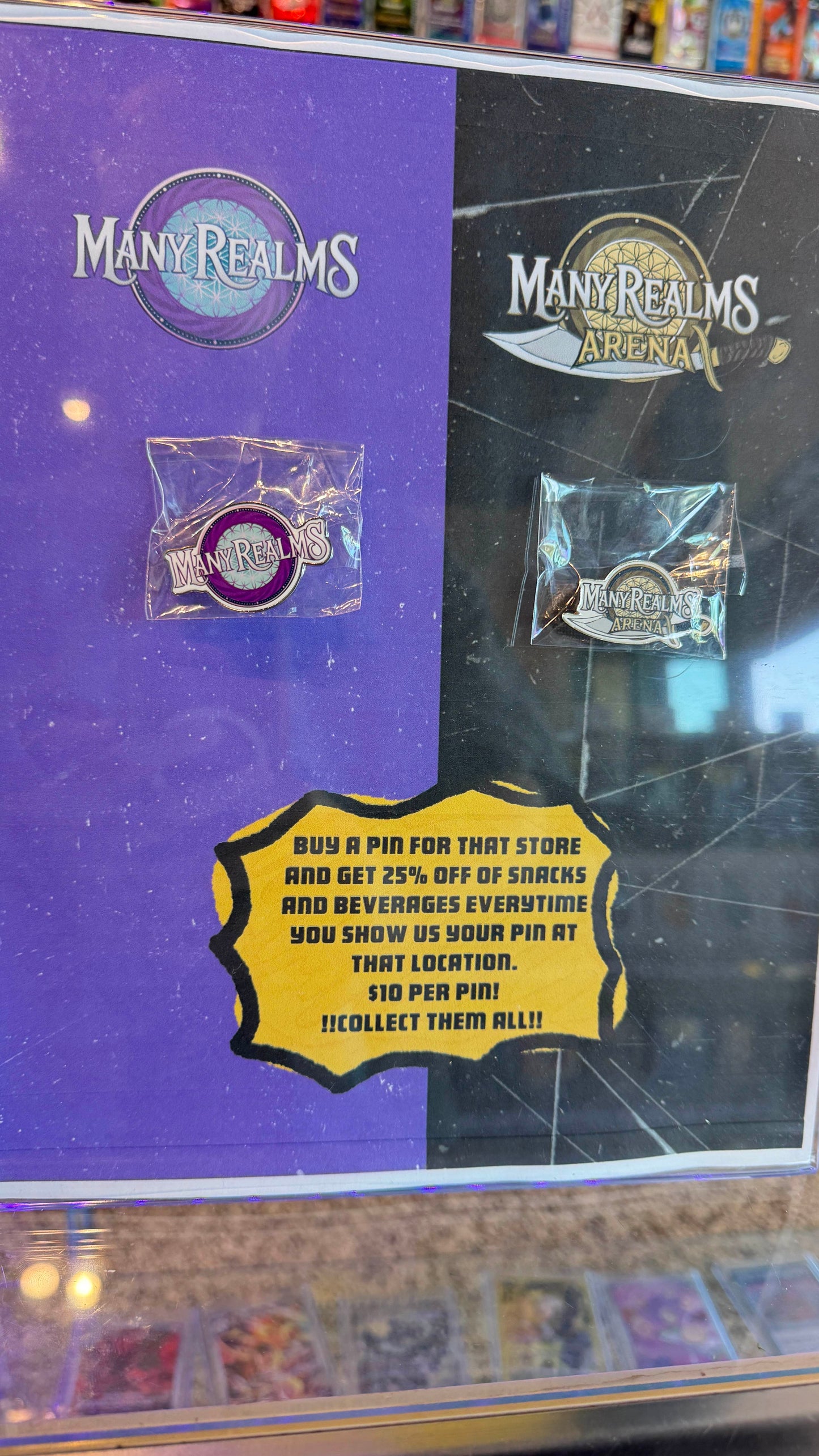 Many Realms Pin