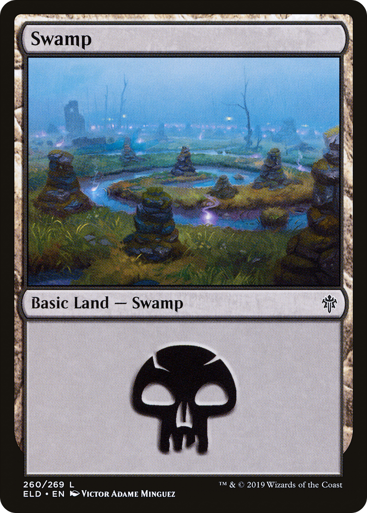 Swamp (260) (ELD-260) - Throne of Eldraine Foil