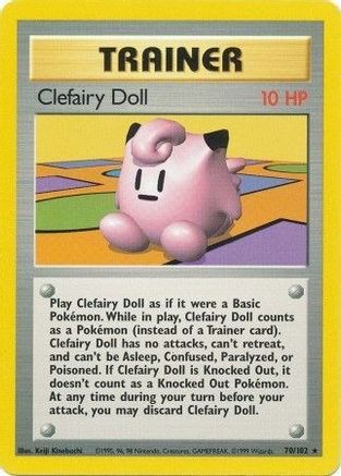 Clefairy Doll 070/102 Base Set - Rare