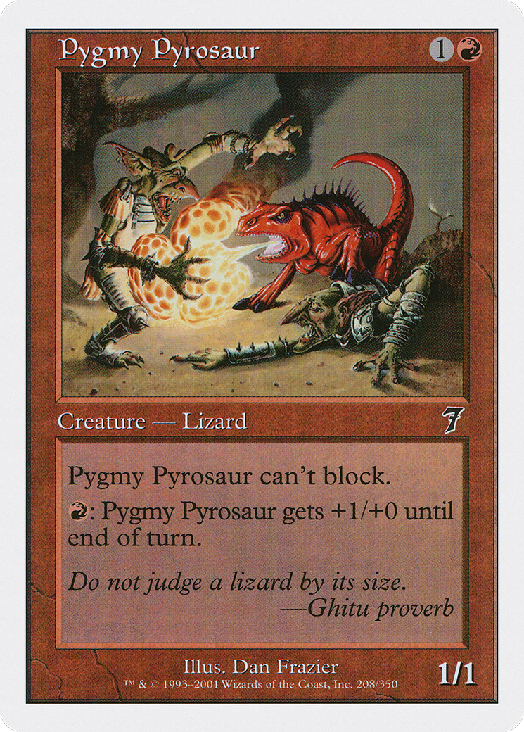 Pygmy Pyrosaur (7ED-208) - 7th Edition