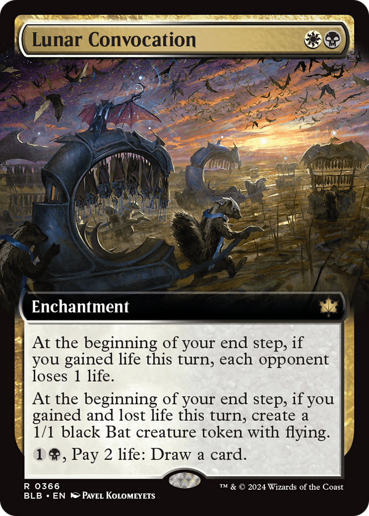 Lunar Convocation (BLB-366) - Bloomburrow: (Extended Art) Foil