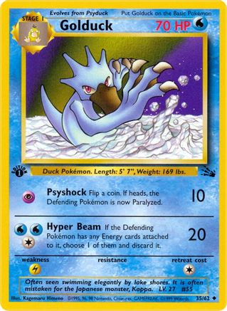 Golduck 035/62 - Unlimited Fossil - Uncommon