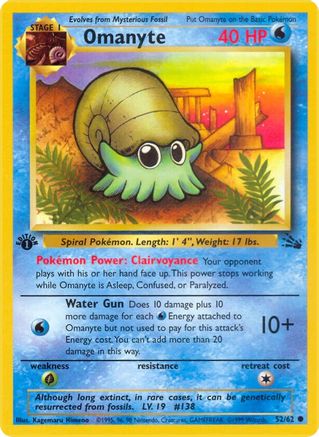 Omanyte 052/62 - Unlimited Fossil - Common
