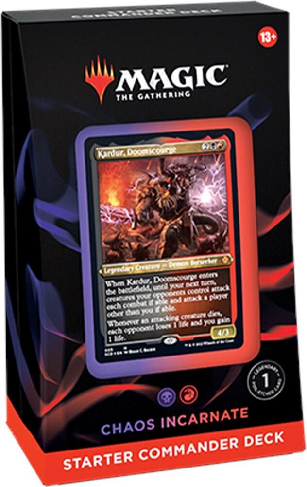 Magic the Gathering - Chaos Incarnate (Black-Red) Commander Starter Deck
