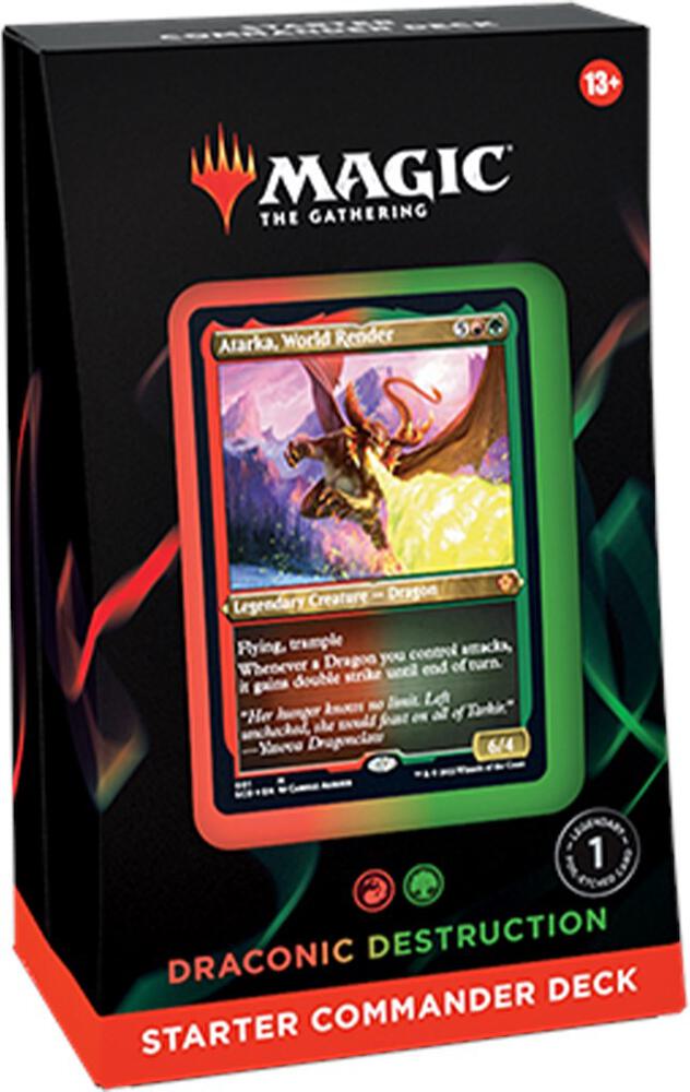 Magic the Gathering - Draconic Destruction (Red-Green) Starter Commander Deck