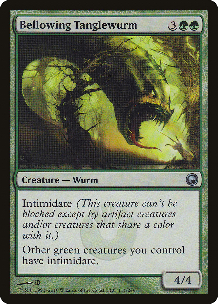 Bellowing Tanglewurm (SOM-111) - Scars of Mirrodin
