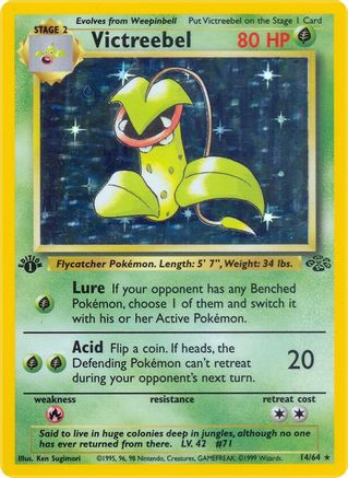 Victreebel (14) 014/64 - 1st Edition Holofoil Jungle - Holo Rare