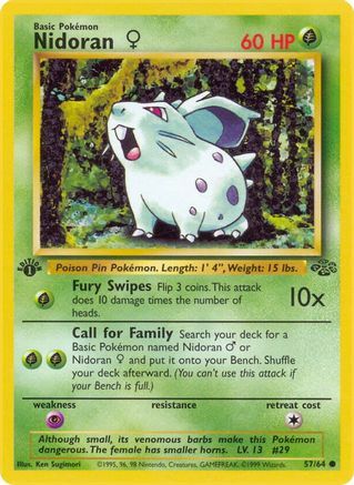 Nidoran F 057/64 - Unlimited Jungle - Common