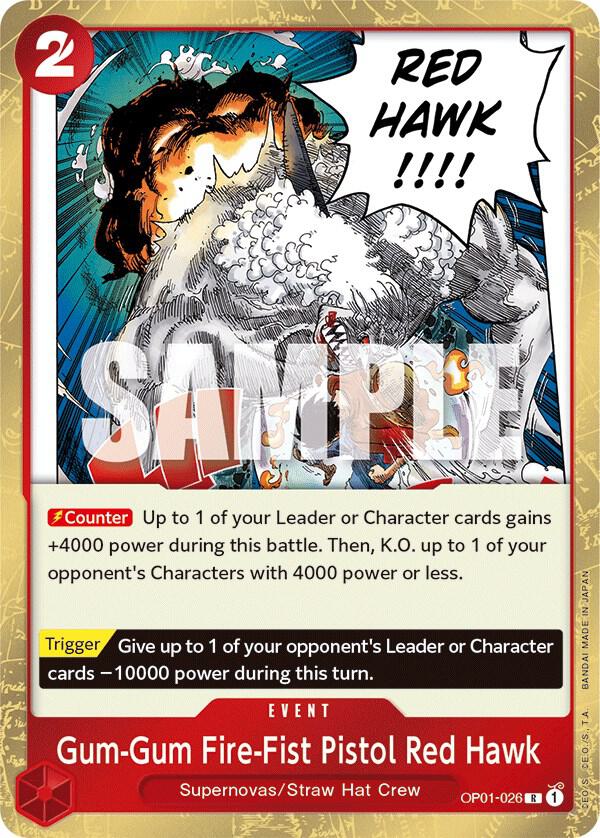 One Piece - Gum-Gum Fire-Fist Pistol Red Hawk - Romance Dawn (OP01)