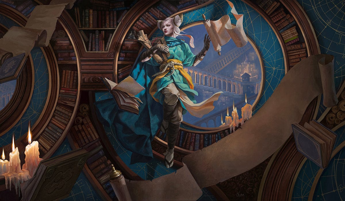 Tamiyo MH3: Books - Magali Villeneuve - Premium Stitched Serialized Playmat