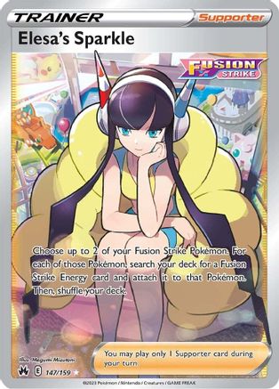 Elesa's Sparkle (Full Art) 147/159 - Holofoil SWSH Crown Zenith - Ultra Rare