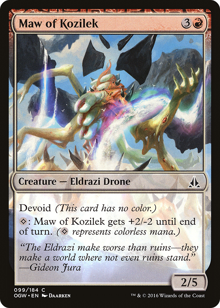 Maw of Kozilek (OGW-099) - Oath of the Gatewatch Foil