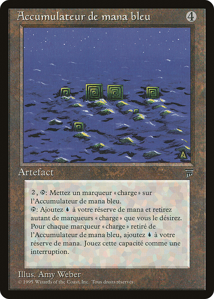 Blue Mana Battery (French) - "Accumulateur de mana bleu" (REN-112) - Renaissance