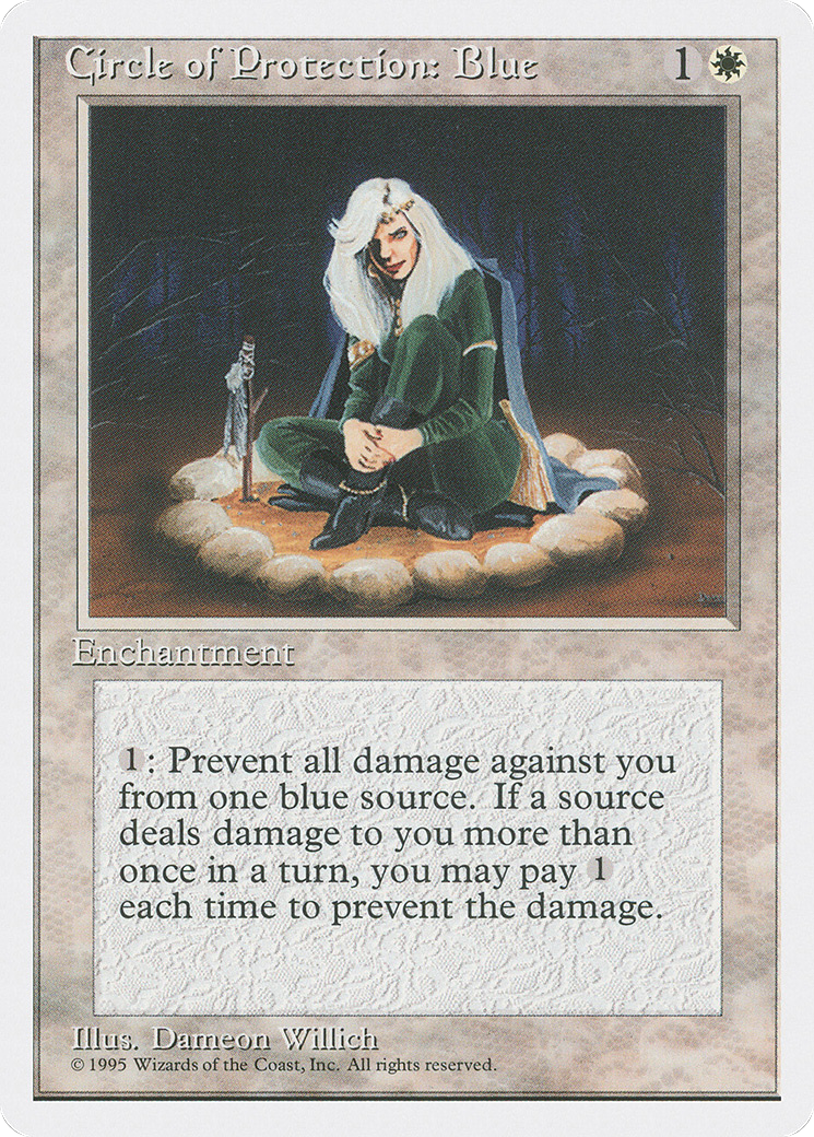 Circle of Protection: Blue (4ED-15) - Fourth Edition