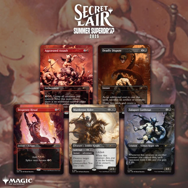 Magic the Gathering - Secret Lair Drop: Summer Superdrop 2025 - The Art of Frank Frazetta: The Second Exhibition Non-Foil Edition