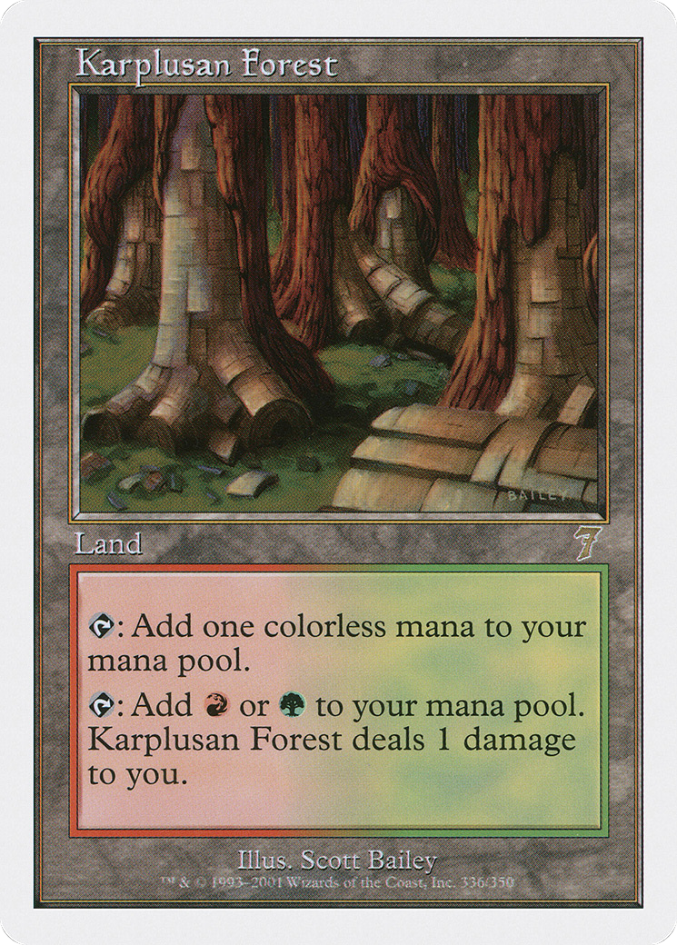 Karplusan Forest (7ED-336) - 7th Edition Foil