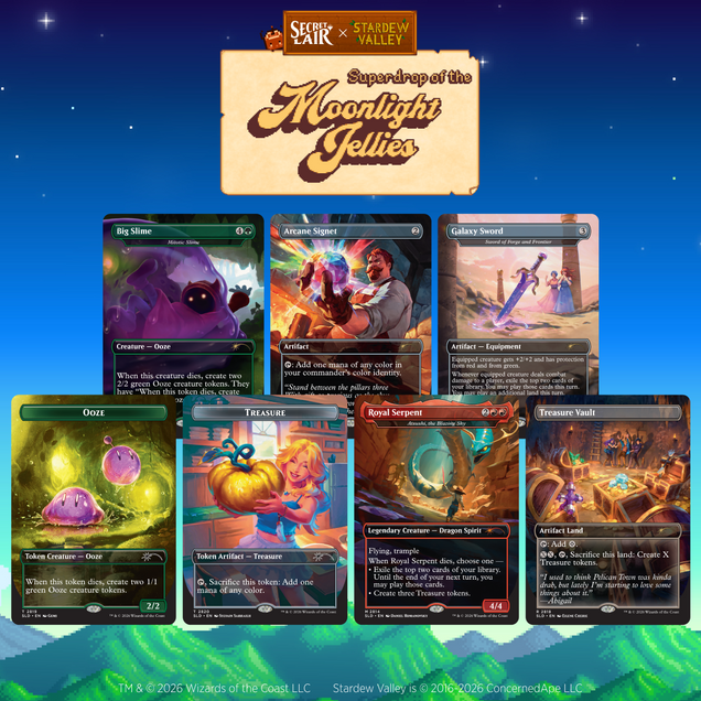 Magic the Gathering - Secret Lair x Stardew Valley - A Flicker In The Deep - Non-Foil