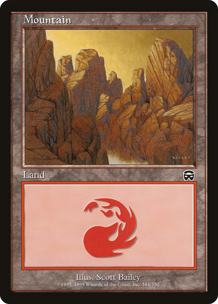 Mountain (344) (MMQ-344) - Mercadian Masques Foil