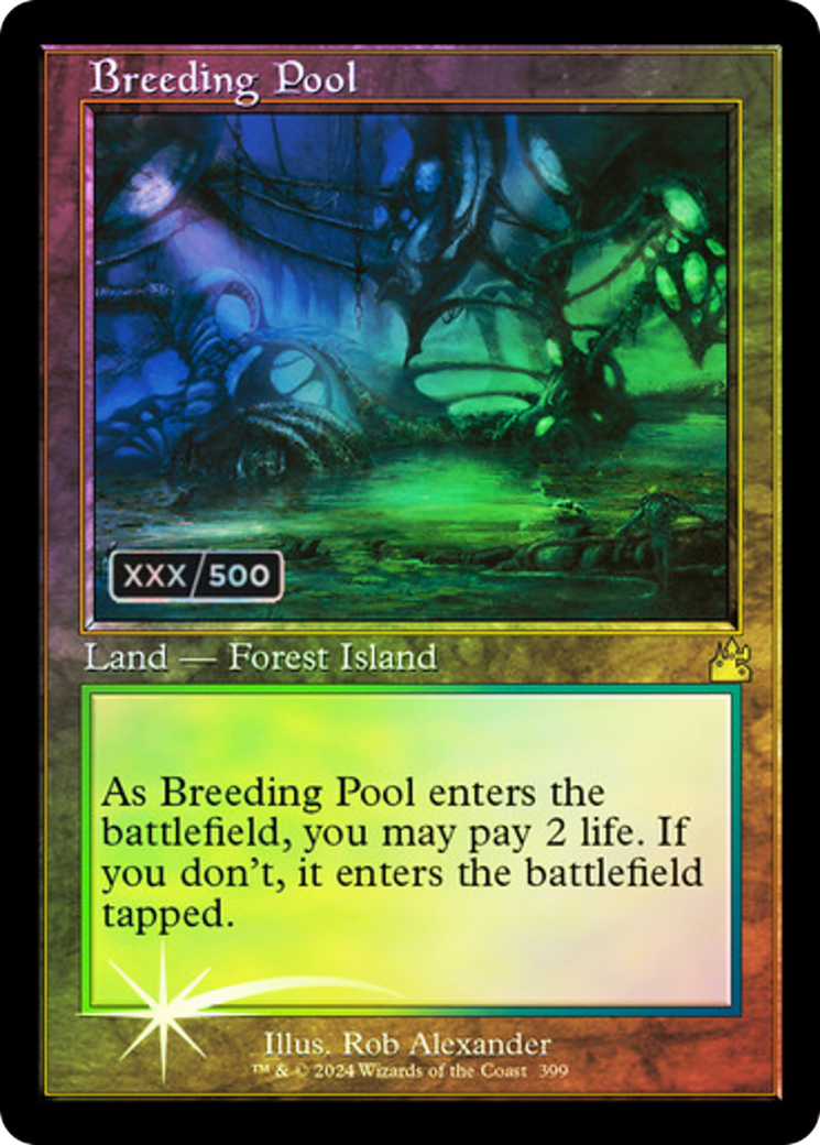 Breeding Pool (Retro Frame) (Serial Numbered) (RVR-399Z) - Ravnica Remastered Foil