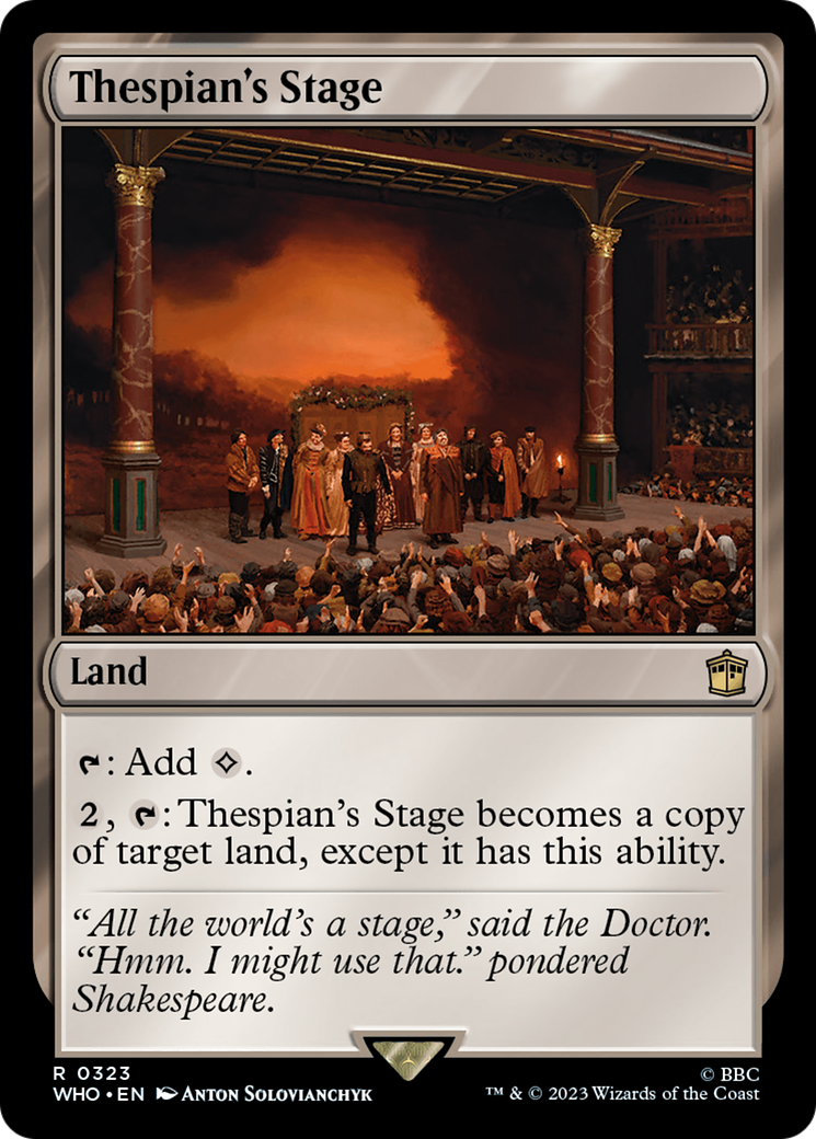 Thespian's Stage (WHO-323) - Doctor Who