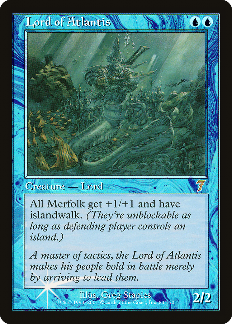Lord of Atlantis (7ED-083) - 7th Edition Foil