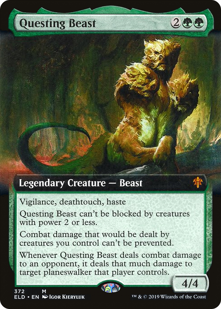 Questing Beast (ELD-372) - Throne of Eldraine: (Extended Art)