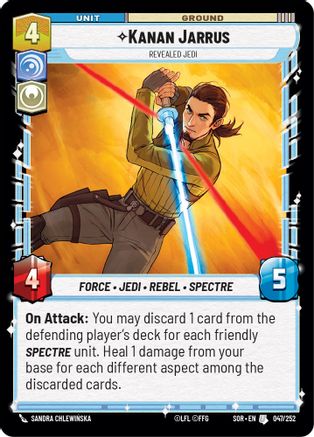 Kanan Jarrus - Revealed Jedi (047/252) - Spark of Rebellion