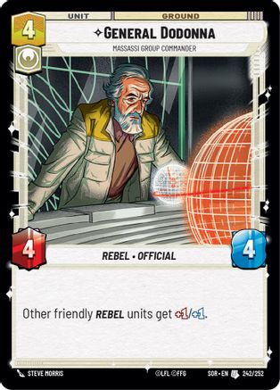 General Dodonna - Massassi Group Commander (242/252) - Spark of Rebellion