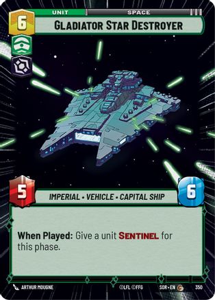 Gladiator Star Destroyer (Hyperspace) (350) - Spark of Rebellion Foil