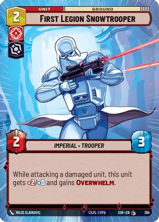 First Legion Snowtrooper (Hyperspace) (394) - Spark of Rebellion Foil