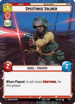 SpecForce Soldier (Hyperspace) (403) - Spark of Rebellion Foil