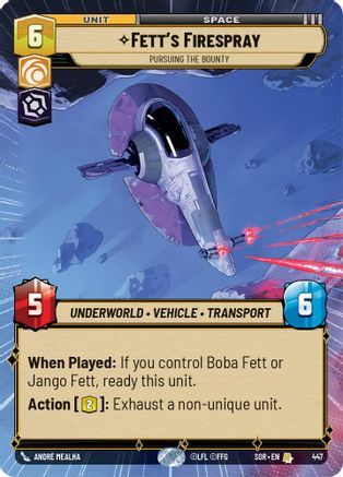 Fett's Firespray - Pursuing the Bounty (Hyperspace) (447) - Spark of Rebellion