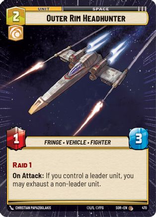 Outer Rim Headhunter (Hyperspace) (470) - Spark of Rebellion