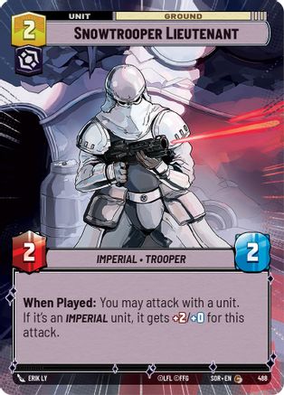 Snowtrooper Lieutenant (Hyperspace) (488) - Spark of Rebellion Foil