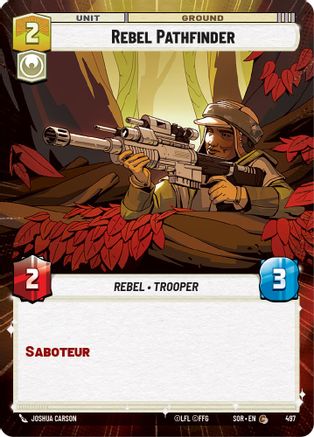 Rebel Pathfinder (Hyperspace) (497) - Spark of Rebellion Foil