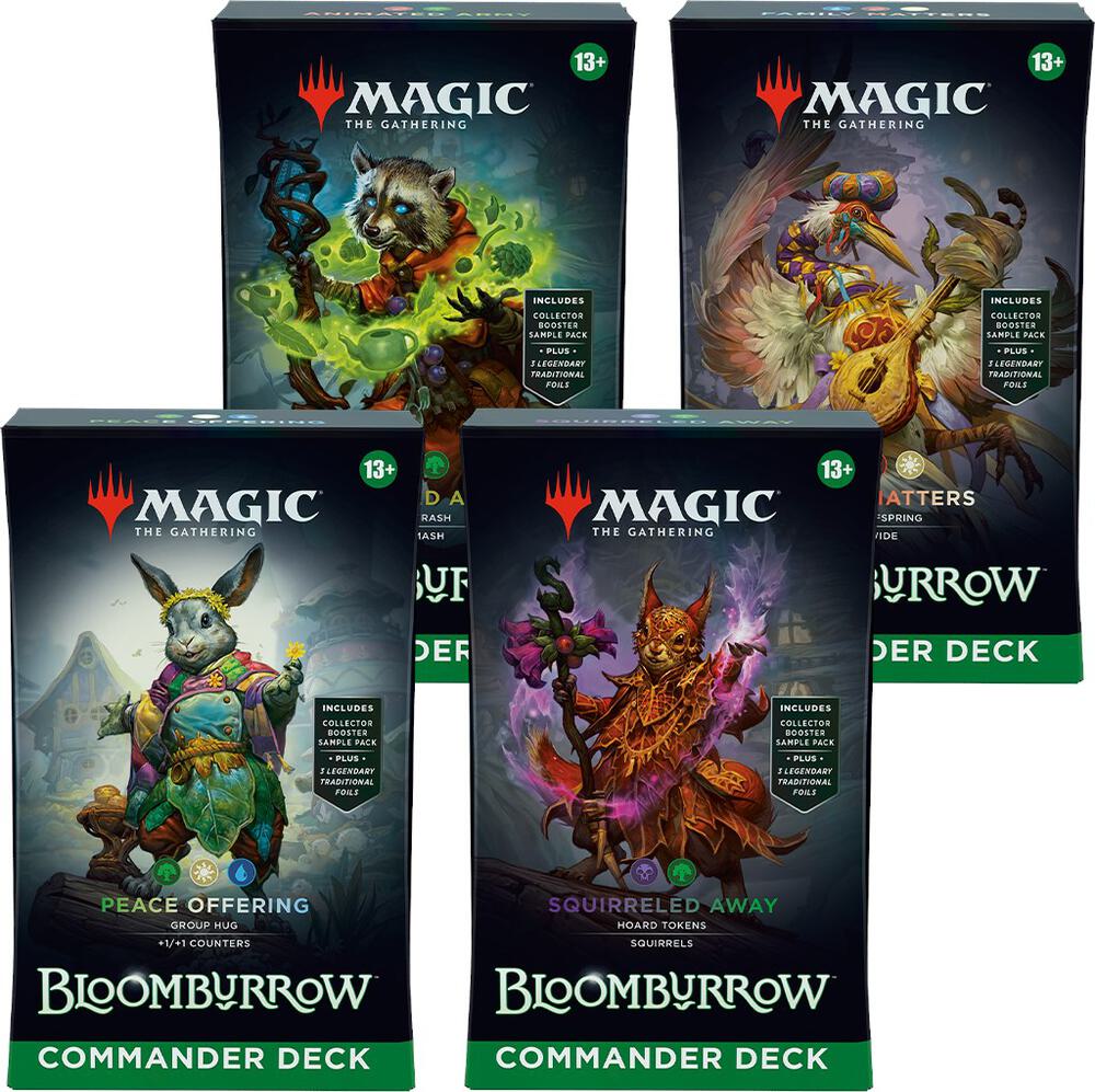 Magic the Gathering - Bloomburrow - Commander Deck Case (Set of 4)