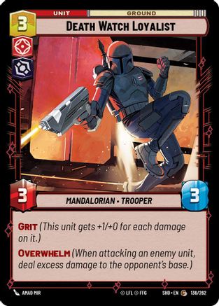 Death Watch Loyalist (136/262) - Shadows of the Galaxy