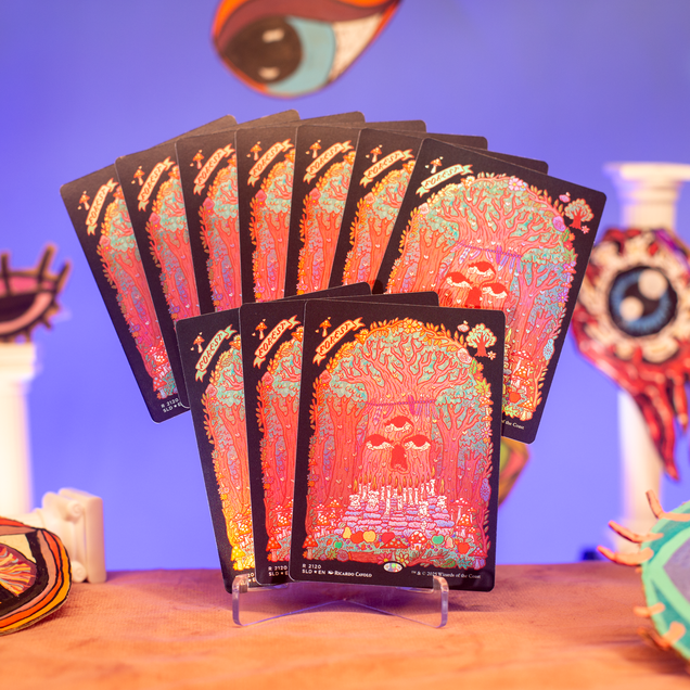 Magic the Gathering - Secret Lair - The Oddlands - Forests - Rainbow Foil
