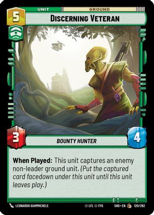 Discerning Veteran (120/262) - Shadows of the Galaxy Foil
