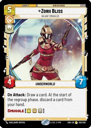 Zorii Bliss - Valiant Smuggler (203/262) - Shadows of the Galaxy