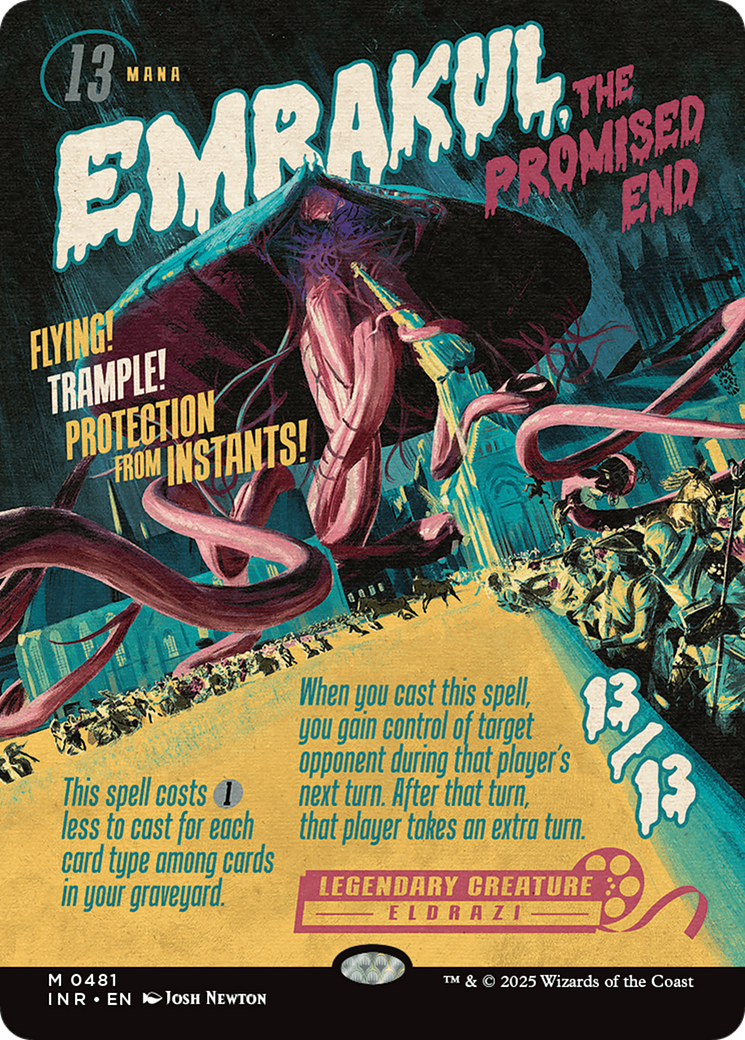 Emrakul, the Promised End (INR-481) - Innistrad Remastered: (Showcase) (Borderless) Foil