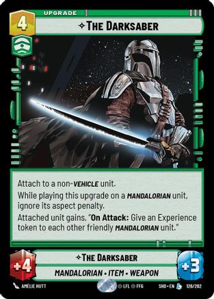 The Darksaber (126/262) - Shadows of the Galaxy Foil