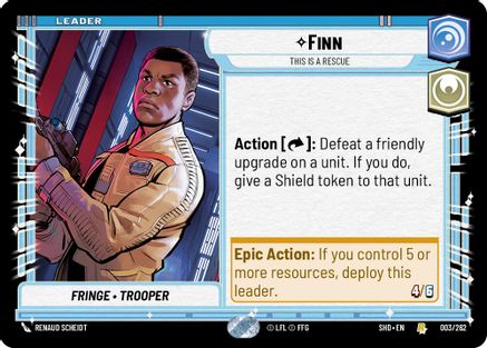 Finn - This is a Rescue (003/262) - Shadows of the Galaxy