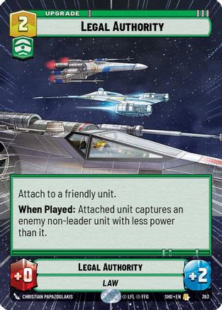 Legal Authority (Hyperspace) (393) - Shadows of the Galaxy Foil