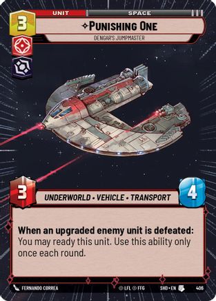 Punishing One - Dengar's Jumpmaster (Hyperspace) (406) - Shadows of the Galaxy Foil