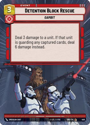 Detention Block Rescue (Hyperspace) (449) - Shadows of the Galaxy Foil