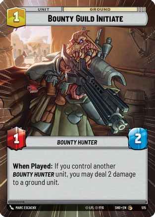 Bounty Guild Initiate (Hyperspace) (515) - Shadows of the Galaxy