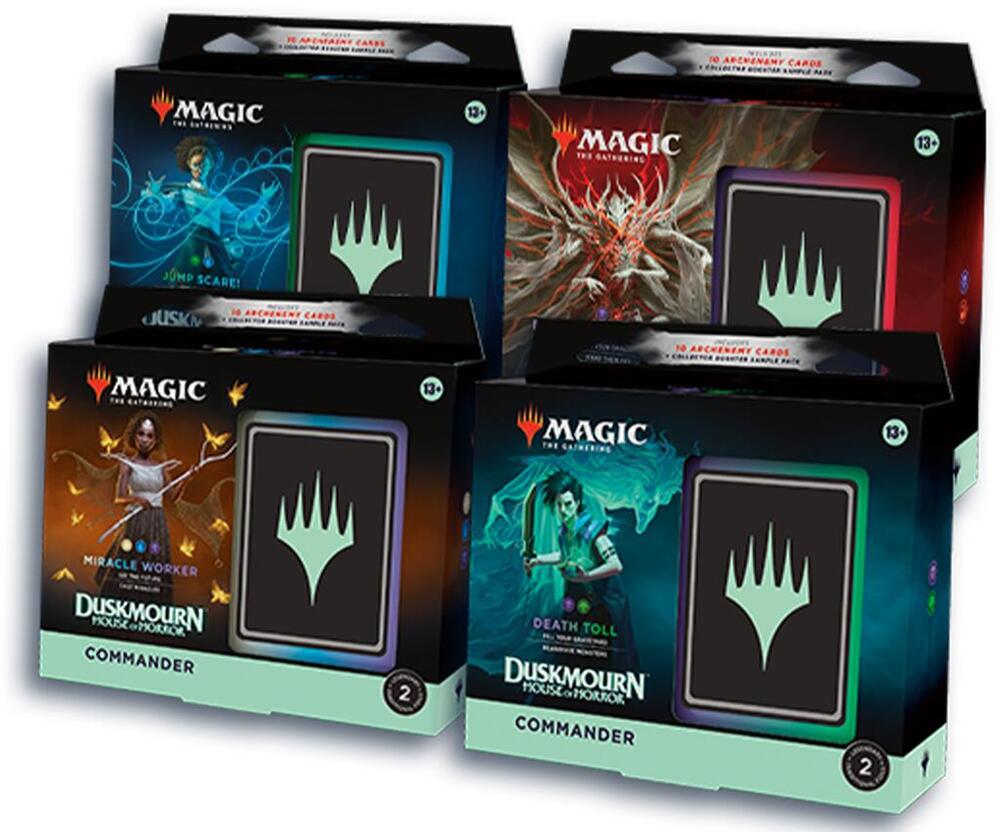 Magic the Gathering - Duskmourn - Commander Deck Case (Set of 4) Many Realms Magic the Gathering - Duskmourn - Commander Deck Case (Set of 4) Many Realms